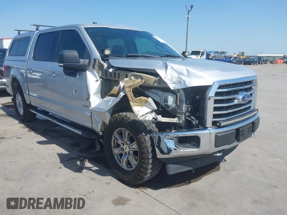 2017 Ford F-150 XL with VIN 1FTEW1EG0HKC60169, listed as a IAAI auction lot 41972780 with 179,801 mi miles. Bid and sale history available at carsss.com. Image 1.