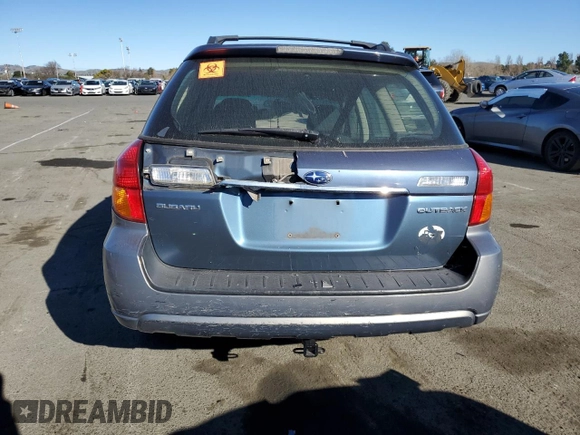 2005 Subaru Legacy Outback with VIN 4S4BP61CX57354702, listed as a Copart auction lot 41878655 with Not provided miles and Non repairable. Bid and sale history available at DreamBid. Image 6.
