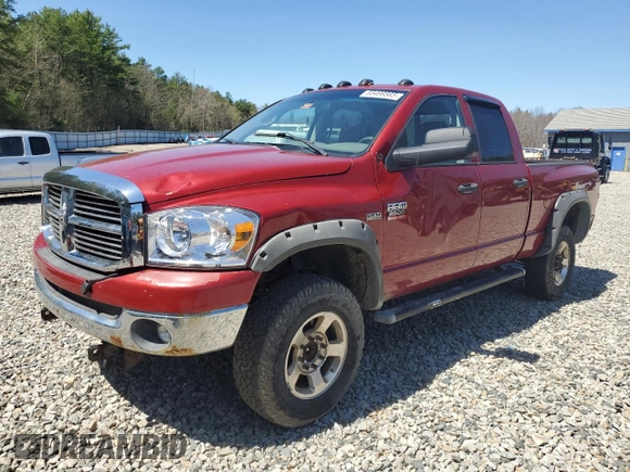 2008 Dodge 2500 SLT with VIN 3D7KS28D58G221192, listed as a Copart auction lot 55488585 with 73,585 mi miles and Clean Title. Bid and sale history available at carsss.com. Image 1.
