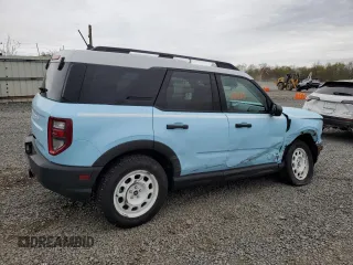 2024 Ford Bronco Sport Heritage с VIN 3FMCR9G67RRE18145, выставлен на аукционе Copart как лот 53853135 с пробегом 11 643 миль миль и Списание • Salvage title. История ставок и продаж доступна на DreamBid. Изображение 3.