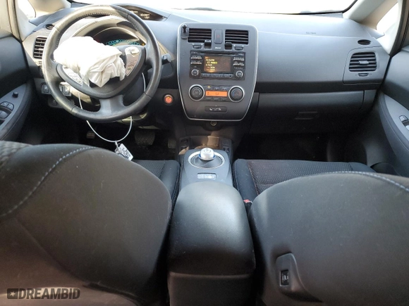 2015 Nissan LEAF S with VIN 1N4AZ0CP9FC314035, listed as a Copart auction lot 48599625 with 95,729 mi miles and Salvage Title. Bid and sale history available at carsss.com. Image 8.