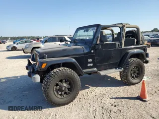 2004 Jeep Wrangler Sahara with VIN 1J4FA59S04P772756, listed as a Copart auction lot 47973495 with 92,685 mi miles and Salvage Title. Bid and sale history available at DreamBid. Image 1.