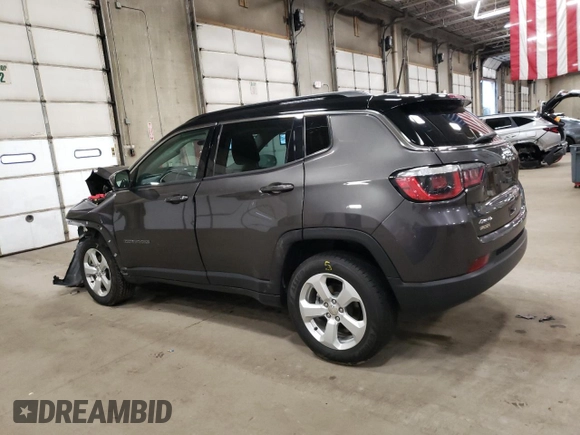 2020 Jeep Compass Latitude with VIN 3C4NJDBB7LT156620, listed as a Copart auction lot 81154344 with 55,098 mi miles and Salvage Title. Bid and sale history available at carsss.com. Image 2.