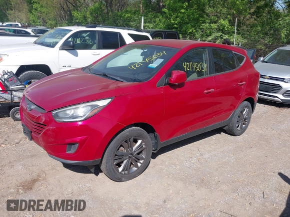2015 Hyundai Tucson GLS with VIN KM8JT3AF1FU037247, listed as a IAAI auction lot 42145034 with 100,117 mi miles and . Bid and sale history available at DreamBid. Image 2.
