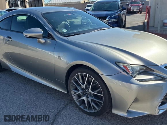 2015 Lexus RC 350 F Sport with VIN JTHHE5BC6F5007330, listed as a Copart auction lot 56431205 with 99,489 mi miles and Clean Title. Bid and sale history available at DreamBid. Image 1.