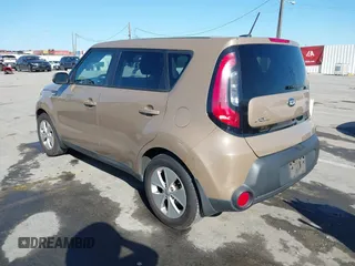 2014 Kia Soul with VIN KNDJN2A27E7082406, listed as a IAAI auction lot 41809333 with 100,227 mi miles. Bid and sale history available at carsss.com. Image 3.