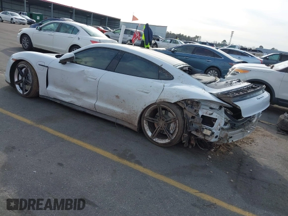 2020 Porsche Taycan 4S with VIN WP0AB2Y19LSA52181, listed as a IAAI auction lot 41467297 with 5,205 mi miles and . Bid and sale history available at DreamBid. Image 3.