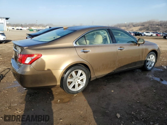 2007 Lexus ES 350 with VIN JTHBJ46G572073489, listed as a Copart auction lot 49692615 with 109,274 mi miles and Salvage Title. Bid and sale history available at carsss.com. Image 3.