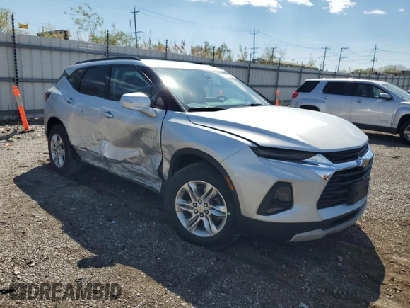 2022 Chevrolet Blazer LT with VIN 3GNKBHR40NS165707, listed as a Copart auction lot 56147245 with Not provided miles and Salvage title. Bid and sale history available at DreamBid. Image 4.