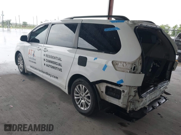 2012 Toyota Sienna XLE AAS with VIN 5TDYK3DC6CS228816, listed as a IAAI auction lot 42483715 with 206,925 mi miles and . Bid and sale history available at DreamBid. Image 3.