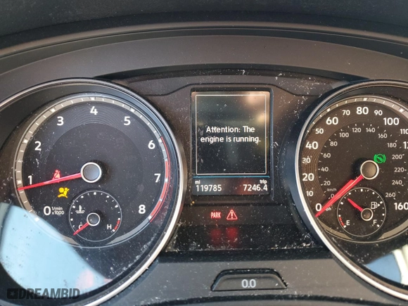 2018 Volkswagen Atlas 3.6L V6 SE with VIN 1V2LR2CA1JC533895, listed as a Copart auction lot 43526135 with 119,785 mi miles and Salvage Title. Bid and sale history available at carsss.com. Image 9.