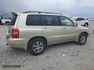 2003 Toyota Highlander with VIN JTEGF21A030097104, listed as a Copart auction lot 51475975 with 322,242 mi miles and Salvage Title. Bid and sale history available at carsss.com. Image 3.