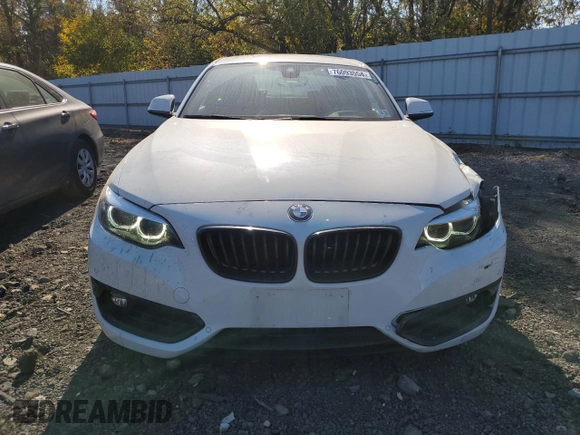 2020 BMW 2 Series 230i xDrive with VIN WBA2J3C02L7E59660, listed as a Copart auction lot 76093554 with 16,310 mi miles and Salvage Title. Bid and sale history available at carsss.com. Image 5.