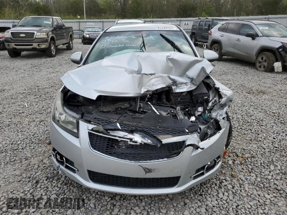 2012 Chevrolet Cruze LT w/1LT with VIN 1G1PF5SCXC7127585, listed as a Copart auction lot 51299125 with 0 mi miles and Salvage Title. Bid and sale history available at carsss.com. Image 5.