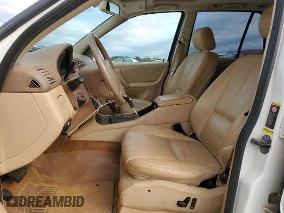 2002 Mercedes-Benz M-Class with VIN 4JGAB75EX2A365564, listed as a Copart auction lot 80570224 with 160,193 mi miles and Salvage Title. Bid and sale history available at carsss.com. Image 7.