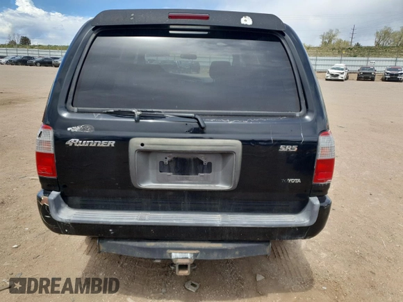 2000 Toyota 4Runner SR5 with VIN JT3GN86R3Y0165819, listed as a Copart auction lot 55348895 with 215,740 mi miles and Clean Title. Bid and sale history available at DreamBid. Image 6.