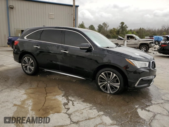 2020 Acura MDX w/Technology Pkg with VIN 5J8YD3H57LL004561, listed as a Copart auction lot 49437885 with 43,334 mi miles and Salvage Title. Bid and sale history available at carsss.com. Image 4.