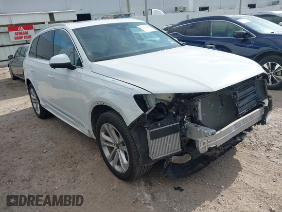 2025 Audi Q7 Premium Plus with VIN WA1LVBF78SD016144, listed as a IAAI auction lot 42784229 with 21,547 mi miles and . Bid and sale history available at DreamBid. Image 1.