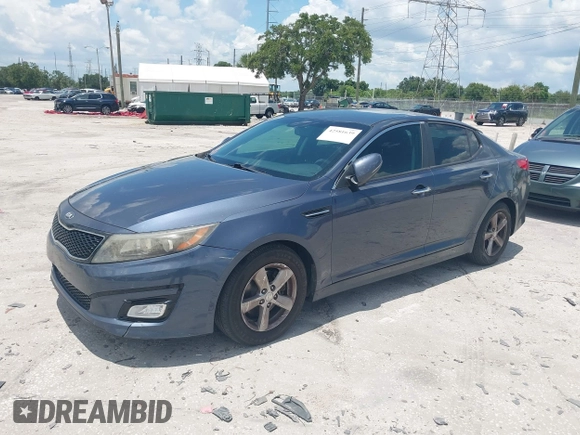 2015 Kia Optima LX with VIN 5XXGM4A71FG472575, listed as a IAAI auction lot 42581639 with 189,348 mi miles and . Bid and sale history available at DreamBid. Image 2.