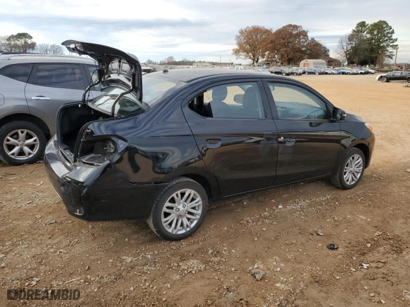 2024 Mitsubishi Mirage G4 SE with VIN ML32FVFJXRHF09182, listed as a Copart auction lot 85093814 with 8,872 mi miles and Salvage Title. Bid and sale history available at carsss.com. Image 3.