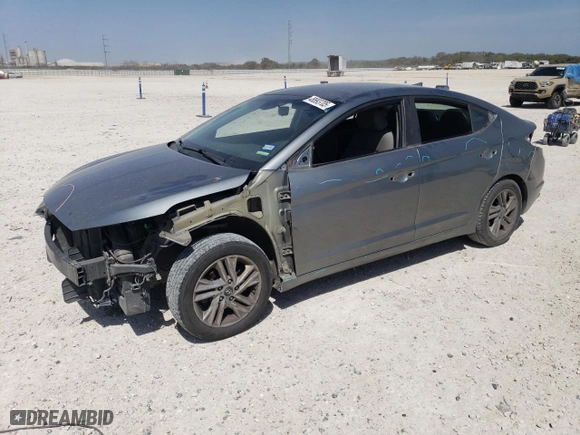 2019 Hyundai Elantra Preferred with VIN KMHD84LF6KU768851, listed as a Copart auction lot 48893705 with 152,742 mi miles and Salvage Title. Bid and sale history available at carsss.com. Image 1.