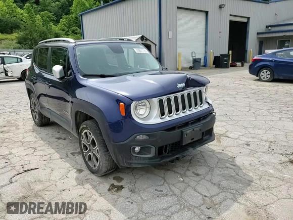 2016 Jeep Renegade Limited with VIN ZACCJBDT6GPD35696, listed as a Copart auction lot 59821795 with 153,831 mi miles and Salvage title. Bid and sale history available at DreamBid. Image 14.