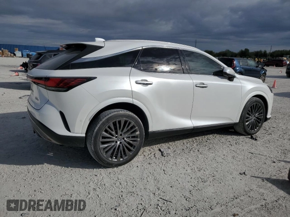 2023 Lexus RX with VIN 2T2BAMBA0PC020554, listed as a Copart auction lot 88875635 with 7,567 mi miles and Salvage Title. Bid and sale history available at carsss.com. Image 3.