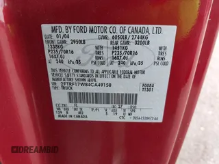 2004 Ford F-150 XL с VIN 2FTRF17W84CA49158, выставлен на аукционе IAAI как лот 41692820 с пробегом 118 568 миль миль и . История ставок и продаж доступна на DreamBid. Изображение 9.