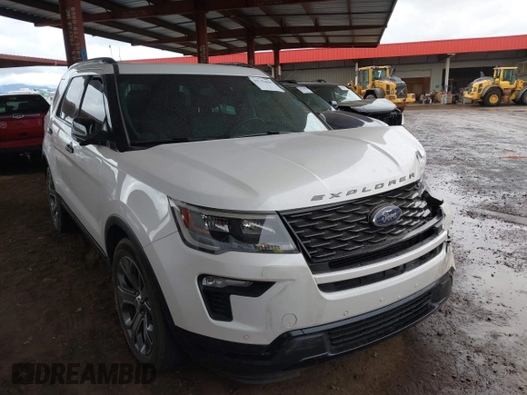 2018 Ford Explorer Sport with VIN 1FM5K8GT3JGB79783, listed as a IAAI auction lot 41742668 with 108,932 mi miles and . Bid and sale history available at DreamBid. Image 1.