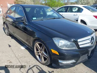 2012 Mercedes-Benz C-Class C 300 Sport with VIN WDDGF8BB5CR237275, listed as a IAAI auction lot 42142360 with 121,531 mi miles. Bid and sale history available at carsss.com. Image 1.