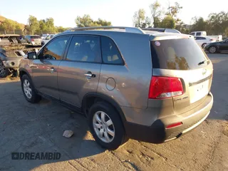 2011 Kia Sorento LX with VIN 5XYKT4A27BG125260, listed as a IAAI auction lot 41344634 with 139,393 mi miles. Bid and sale history available at carsss.com. Image 3.