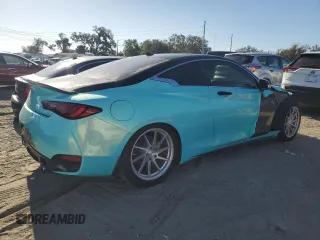 2018 Infiniti Q60 Sport with VIN JN1EV7EK6JM341104, listed as a Copart auction lot 82397074 with 53,666 mi miles and Salvage Title. Bid and sale history available at DreamBid. Image 3.