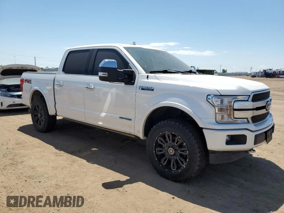 2018 Ford F-150 XL with VIN 1FTFW1E18JFC54246, listed as a Copart auction lot 60468305 with 89,814 mi miles and Salvage title. Bid and sale history available at DreamBid. Image 4.