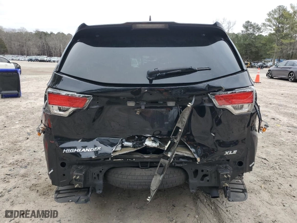2016 Toyota Highlander XLE with VIN 5TDKKRFH1GS500762, listed as a Copart auction lot 43156065 with 130,502 mi miles and Salvage Title. Bid and sale history available at carsss.com. Image 6.
