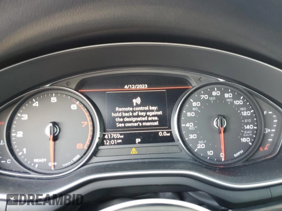 2019 Audi A5 Cabriolet Premium z VIN WAUWNGF57KN001673, wystawiony jako Copart lot #49077263 z przebiegiem 41 769 mil mil oraz . Historia ofert i sprzedaży dostępna na DreamBid. Obrazek 9.
