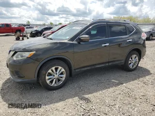 2015 Nissan Rogue SV with VIN 5N1AT2MV0FC871268, listed as a Copart auction lot 54258755 with 89,786 mi miles and Salvage Title. Bid and sale history available at DreamBid. Image 1.