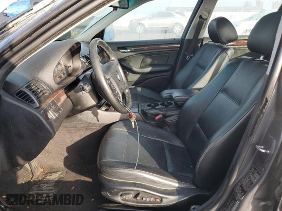 2001 BMW 3 Series 325i with VIN WBAAV33461FU77470, listed as a Copart auction lot 80228054 with 0 mi miles and Salvage Title. Bid and sale history available at carsss.com. Image 7.
