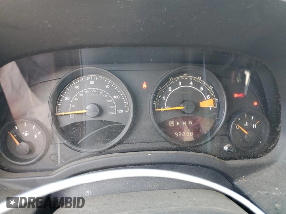 2017 Jeep Compass Sport with VIN 1C4NJCBA7HD123891, listed as a Copart auction lot 43081425 with 93,238 mi miles and Salvage Title. Bid and sale history available at carsss.com. Image 9.