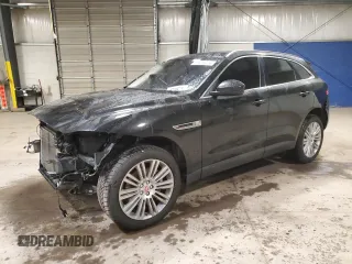 2018 Jaguar F-Pace 30t Portfolio with VIN SADCN2GX8JA321975, listed as a Copart auction lot 85419414 with 121,994 mi miles and Salvage title. Bid and sale history available at DreamBid. Image 1.
