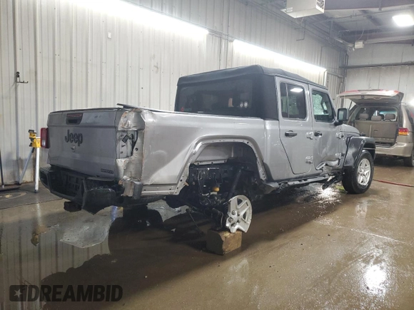 2020 Jeep Gladiator Sport S z VIN 1C6HJTAG2LL120101, wystawiony jako Copart lot #47842005 z przebiegiem 59 988 mil mil oraz Szkoda całkowita • Salvage title. Historia ofert i sprzedaży dostępna na DreamBid. Obrazek 3.