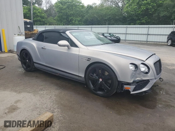 2017 Bentley Continental GT S with VIN SCBGH3ZA3HC064230, listed as a Copart auction lot 61330525 with 38,920 mi miles and Salvage title. Bid and sale history available at DreamBid. Image 4.