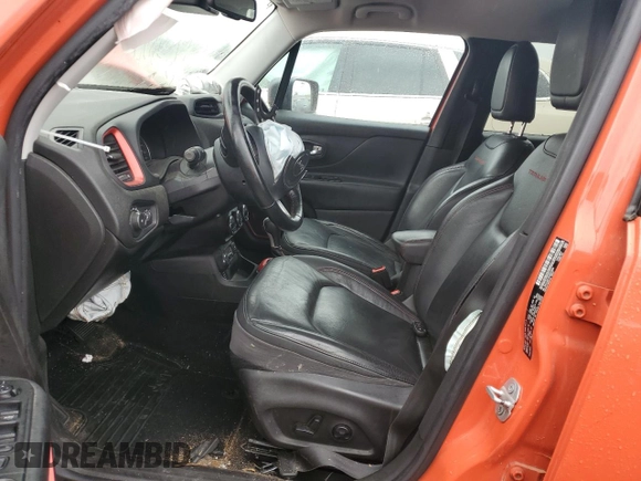 2016 Jeep Renegade Trailhawk with VIN ZACCJBCT5GPD16946, listed as a Copart auction lot 58856285 with Not provided miles and Salvage title. Bid and sale history available at DreamBid. Image 7.