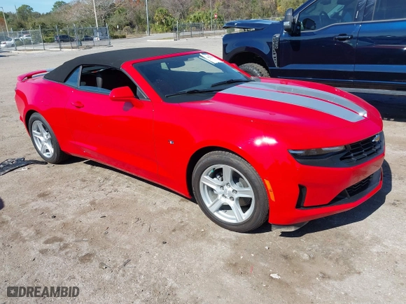 2023 Chevrolet Camaro 2LT with VIN 1G1FD3DX9P0116758, listed as a IAAI auction lot 41469038 with 1 mi miles. Bid and sale history available at carsss.com. Image 1.