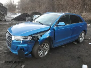 2016 Audi Q3 Premium Plus with VIN WA1BFCFS3GR017280, listed as a Copart auction lot 45926065 with 82,353 mi miles and Salvage Title. Bid and sale history available at carsss.com. Image 1.