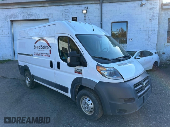 2017 Ram ProMaster Cargo with VIN 3C6TRVCG6HE537734, listed as a Copart auction lot 76005984 with 218,832 mi miles and Salvage Title. Bid and sale history available at carsss.com. Image 2.