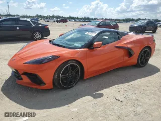 2021 Chevrolet Corvette 2LT with VIN 1G1YB3D44M5112278, listed as a Copart auction lot 73729174 with 0 mi miles and Salvage Title. Bid and sale history available at carsss.com. Image 1.