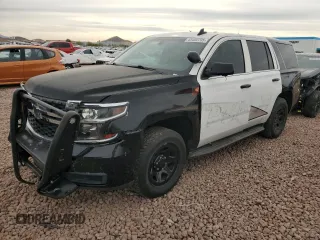 2017 Chevrolet Tahoe Commercial with VIN 1GNLCDEC6HR218814, listed as a Copart auction lot 45400795 with 105,281 mi miles and Salvage title. Bid and sale history available at DreamBid. Image 1.