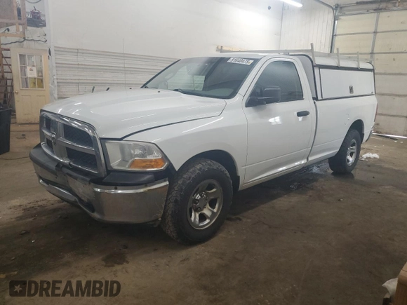 2012 Ram 1500 ST with VIN 3C6JD6DP2CG241309, listed as a Copart auction lot 51840475 with 298,707 mi miles and Clean title. Bid and sale history available at DreamBid. Image 1.
