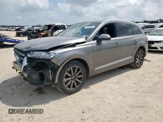 2018 Audi Q7 Premium Plus with VIN WA1LAAF72JD007959, listed as a Copart auction lot 57075265 with 83,380 mi miles and Salvage title. Bid and sale history available at DreamBid. Image 1.