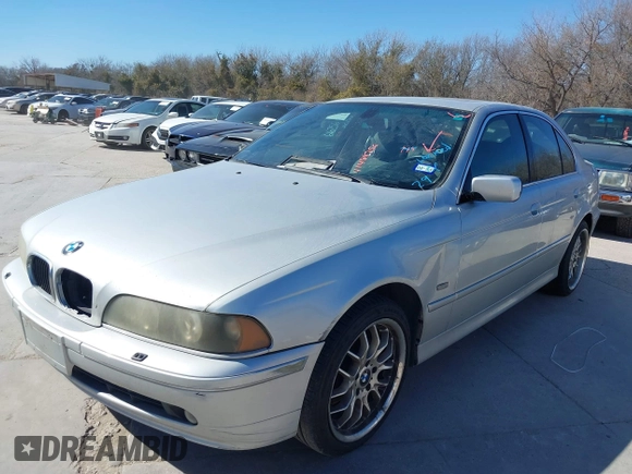 2001 BMW 5 Series 540iA with VIN WBADN63401GM71687, listed as a IAAI auction lot 41484756 with 1 mi miles. Bid and sale history available at carsss.com. Image 6.